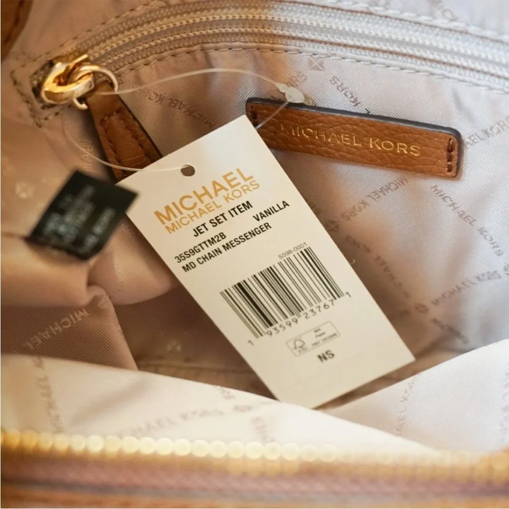 Micheal Kors jet set chain vanilla mid messenger - Picture 3 of 6